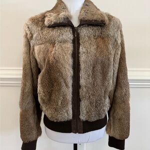 Wilsons Leather Fur Bomber Jacket